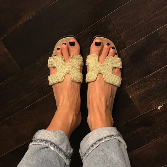 Hermes Shoes - Hermès Dabka Oran beaded sandals 37.5